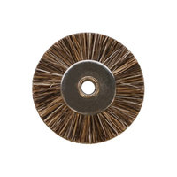 Eurotool Unmounted Miniature Wheel Brushes, Medium Bristles, 1 Inch, 12 Pack