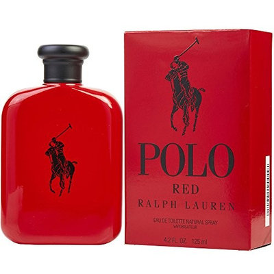 Ralph Lauren Polò Red Men Eau De Toilette Spray, for Man EDT 4.2 fl oz, 125 ml