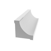 EverTrue 0.75-in x 96-in Vinyl Tapered Cove Moulding 02021