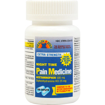 Pharmacy Items Extra Strength Pain Relief & Sleep Aid - 100 Caplets
