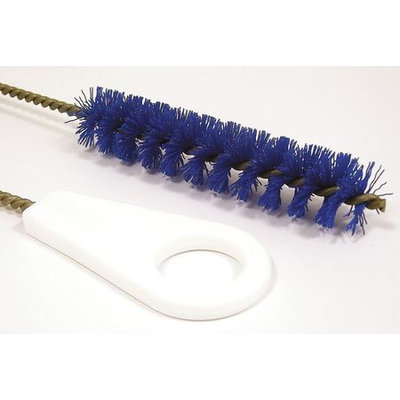 TOUGH GUY 2VGZ3 Pipe Brush w/ Hndl, Nylon, Blue,18 In. OAL