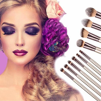 DEESEE(TM)🌸🌸New 10PCS Cosmetic Makeup Brush Brushes Foundation Powder Eyeshadow Brush Set