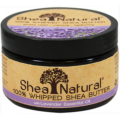 Shea Natural 100% Whipped Shea Butter Essential Oil Lavender - 3.2 oz