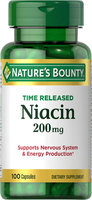 Nature's Bounty Nature's Bounty Time Released Niacin 200 mg-100 Capsules