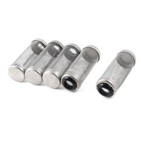 Aquarium Plastic Connect Shrimp Fry Filter Mesh Filter Guard Cap x 5