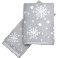 CHF Industries Peri Home Snowflakes 2-piece Fingertip Towel Set