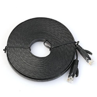 Malloom 100CM-1M Lengh Flat Cat6 Network Ethernet Patch Cable Modem Router RJ45 for LAN Network