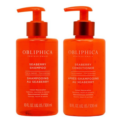 Obliphica Seaberry Fine to Medium Shampoo + Conditioner 10oz 'Set'