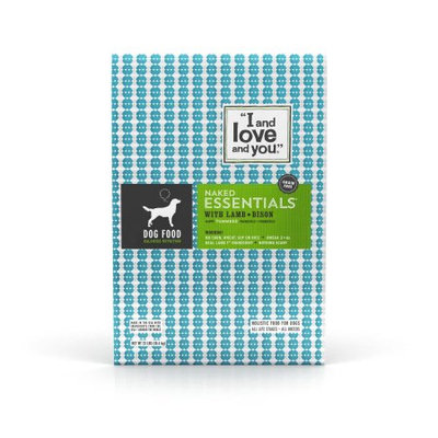 I and Love and You Naked Essentials Grain Free Lamb + Bison Dry Dog Food, 23 lb