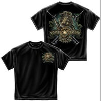 Cotton Marine Devil Dog First In Last Out T-Shirt