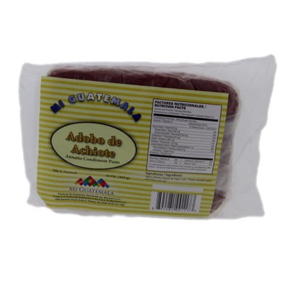 Mi Guatemala Annatto Seasoning Paste 16oz - Adobo de Achiote (Pack of 6)