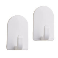 inter Design 6-Pack Plastic Adhesive Hooks 14108