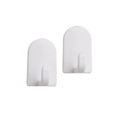 inter Design 6-Pack Plastic Adhesive Hooks 14108