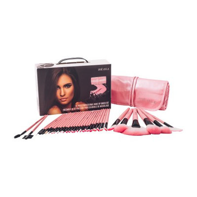 Zoe Ayla 32 Piece Professional Make-Up Brush Set with Handy Vegan Leather Travel Case - Black