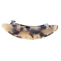 D DOLITY Women Barrette Vintage French Acetate Barrettes 3.5 Inches Large Hair Pins - Coffee