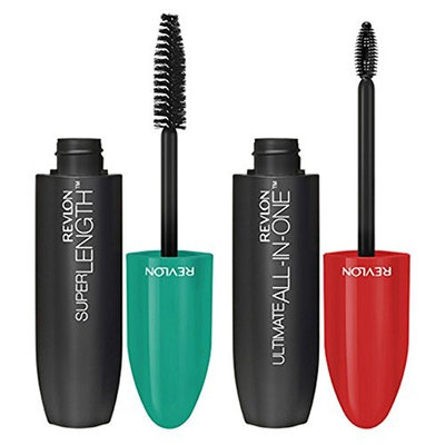 Revlon Super Length & Ultimate All-in-One Long Lash Mascara DUO PACK, Blackest Black