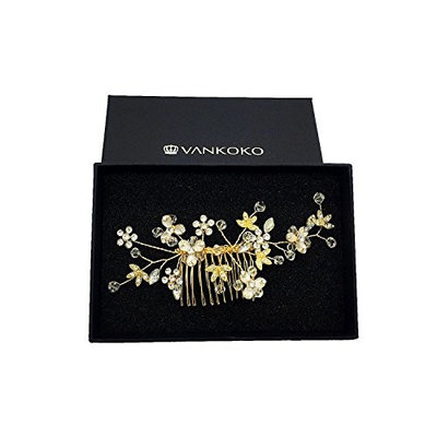VANKOKO Bride Hair Side Comb Wedding Hair Accessory Bridal Headpieces (G