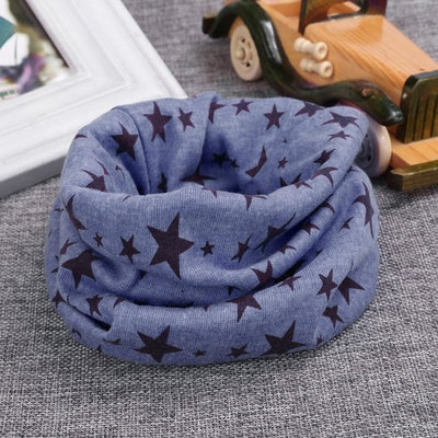 Kids Long Warm Stars Printed Snood Outdoor Neck Warmer Fashion Accessories DEYAD