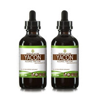 Secrets Of The Tribe Yacon Tincture Alcohol Extract, Organic Yacon (Smallanthus sonchifolius) Dried Root 2x4 oz