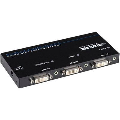 Black Box AVSP-DVI1X2 Video/audio splitter - 2 x DVI - desktop