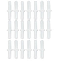 Fish Tank 5mm Air Line TubE Two Way Plastic Straight Connectors 20 Pcs