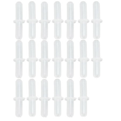 Fish Tank 5mm Air Line TubE Two Way Plastic Straight Connectors 20 Pcs