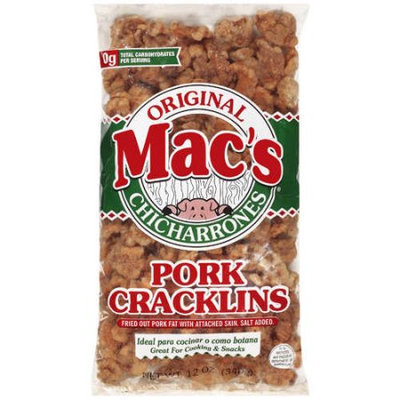 Mac's Chicharrones Original Pork Cracklins, 12 oz