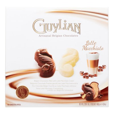Guylian Belgian Chocolate Guylian Belgian 16-Piece Latte Macchiato Chocolate Seahorse Truffles, 4.9 Oz