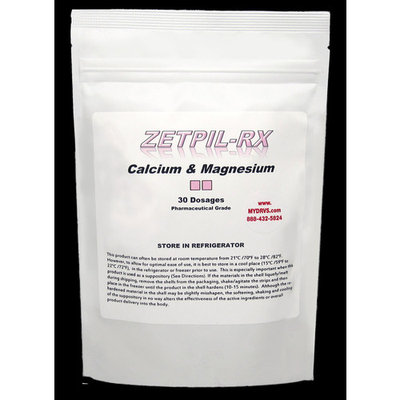 Zetpil Calcium and Magnesium Suppositories, 30 Count