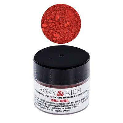 Edible Hybrid Petal Dust, Coral by Roxy & Rich