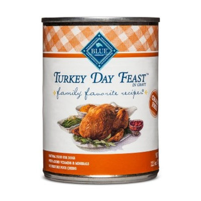 Blue Buffalo Family Favorites Turkey Day Feast Dinner - Wet Dog Food - 12.5oz