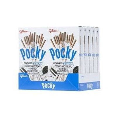 Glico Pocky Cookies & Cream 1.48oz ( Pack of 10 )