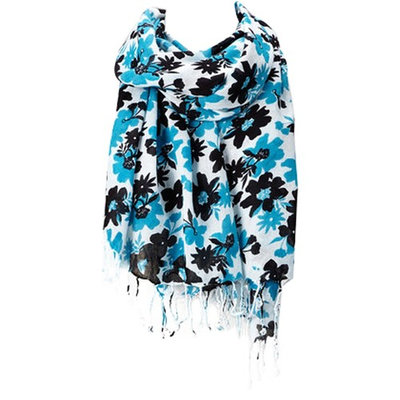 Amtal Fashion Floral Abstract Design Lightweight Spring Summer Scarfs for Women