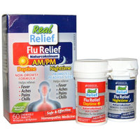 Homeolab USA - Real Relief Flu Day & Night Naturcoksinum - 60 Chewable Tablets