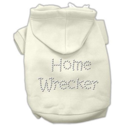 Mirage Pet Products Home Wrecker Hoodies, Cream, X-Large