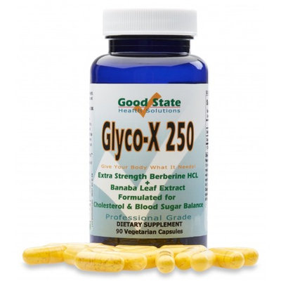 Good State - Glyco-X 250 with Berberine HCL - (250mg) (90 veggie capsules)