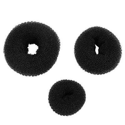 3PCS Hair Accessories,Donuts Dish Hair Headwear Disk Donut Bun Maker Hair Bun Maker Ring Style Hairdressing Tools