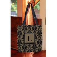Thumbprintz - Damask Monogram Tote Bag