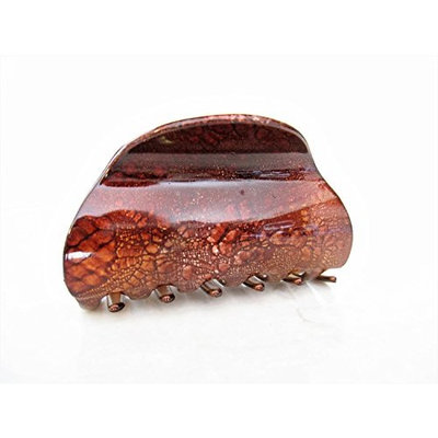 Painted marbled hair claw clamp clips medium fine hair