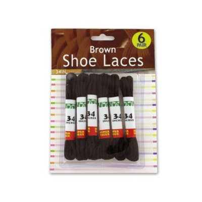 Brown Shoe Laces Case Pack 12