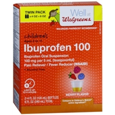 Walgreens Children's Pain Relief Suspension Liquid 2 Pack Grape