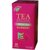 Tea Section Raspberry Organic Green Tea 20 Bags - Case of 6