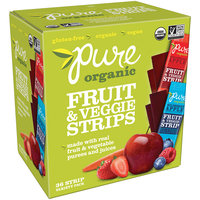 Pure® Organic Strawberry Apple & Wildberry Apple Fruit & Veggie Strips 36-0.49 oz. Packs