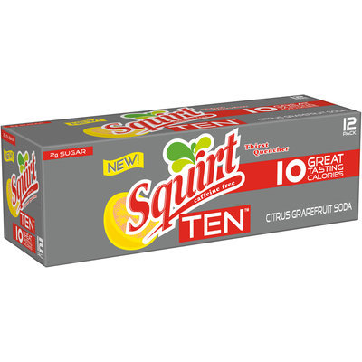 Squirt® Ten™ Citrus Grapefruit Soda 12-12 fl. oz. Cans