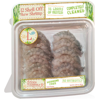 Rubicon Resources® Large Shell-Off Raw Shrimp 12 ct Pack