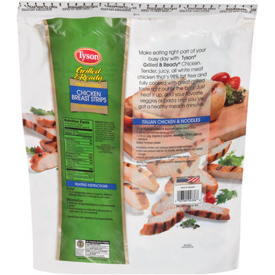 Tyson® Grilled & Ready® Chicken Breast Strips 48 oz. Bag