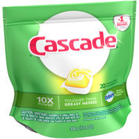 Cascade® Dawn® Lemon Scent Action Pacs™ Dishwasher Detergent 20 ct Pouch