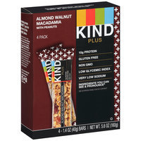 KIND® Plus Almond Walnut Macadamia Fruit & Nut Bars With Peanuts