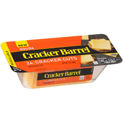 Cracker Barrel Gouda Cracker Cuts 24 ct Tub