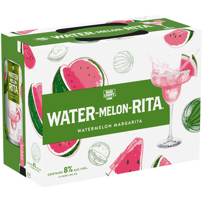 Bud Light Lime® Lime Water-Melon-Rita® Watermelon Margarita Malt Beverage 12-8 fl. oz. Cans